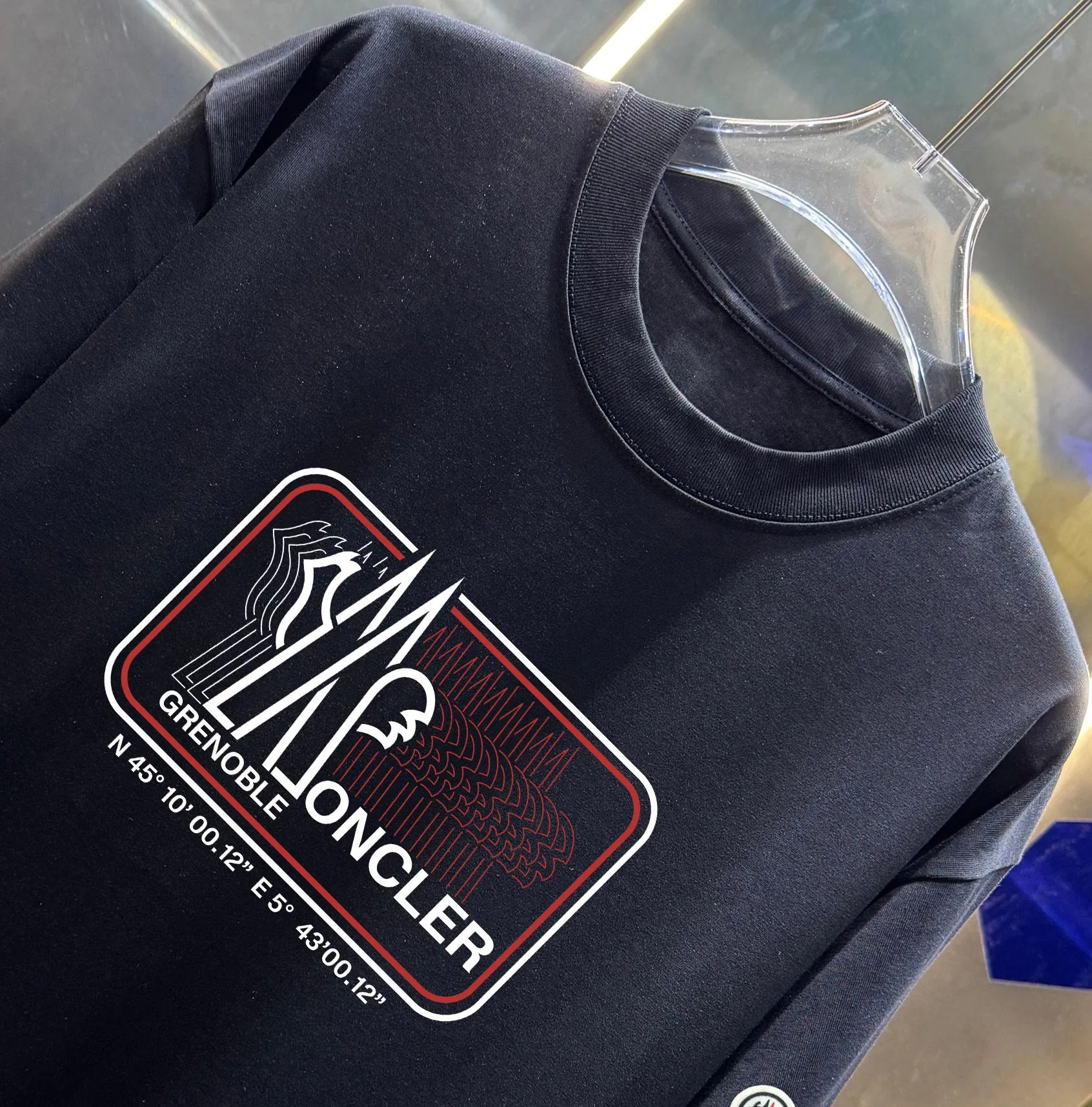 MONCLE * 280 T Classic LOGO 2026ss Quality Versatile Quality Same Style : Black White Green Purple Size：S M L XL XXL